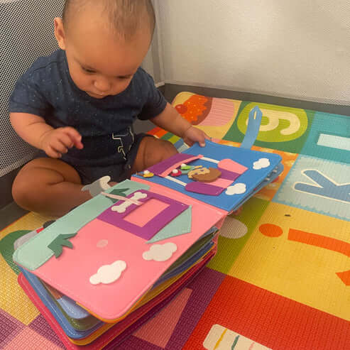Lern-Stoffbuch für Babys - Farbenfrohe Entdeckungsreise