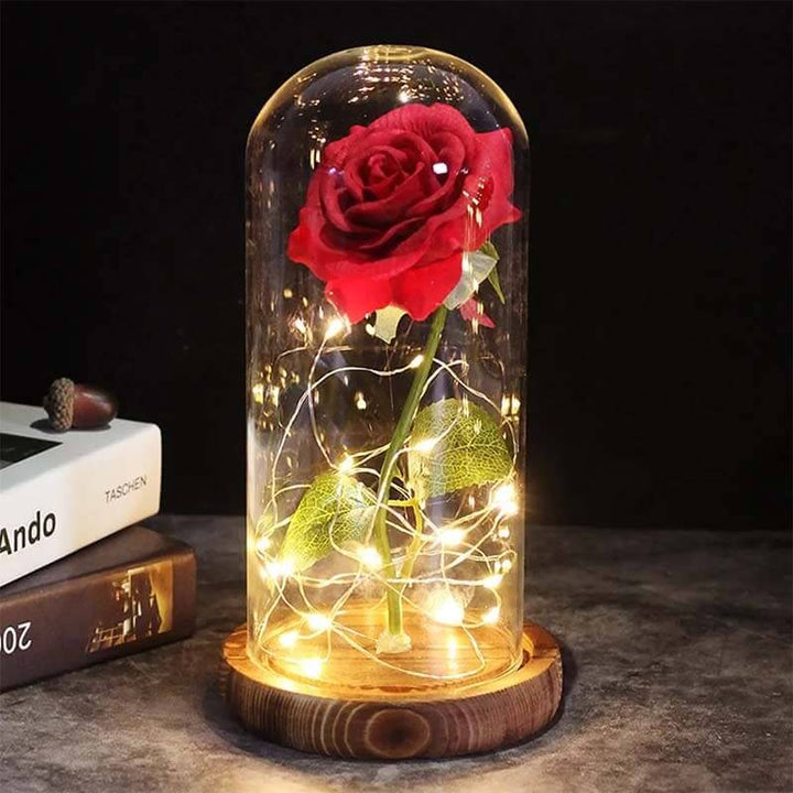 Ewige Rose im Glassturz