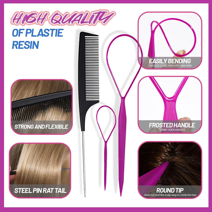 Buntes Elastisches Haargummis Set für Mädchen