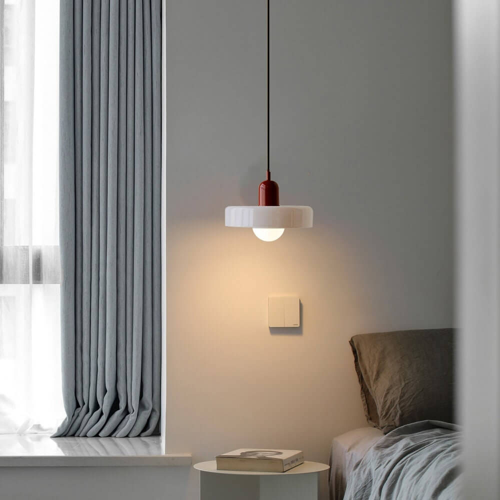 Bunte Glas-Hängelampe - Modernes Design