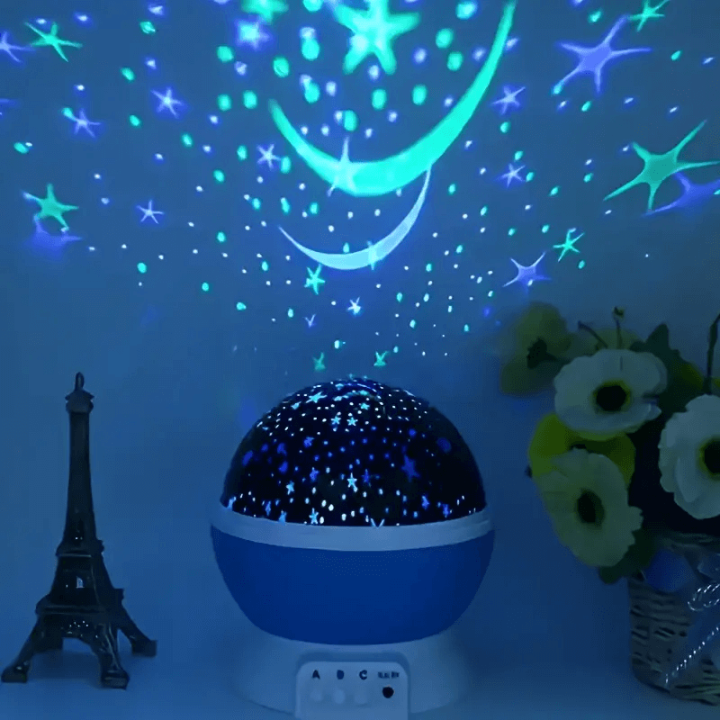 Veilleuse projecteur d'étoiles pour enfants