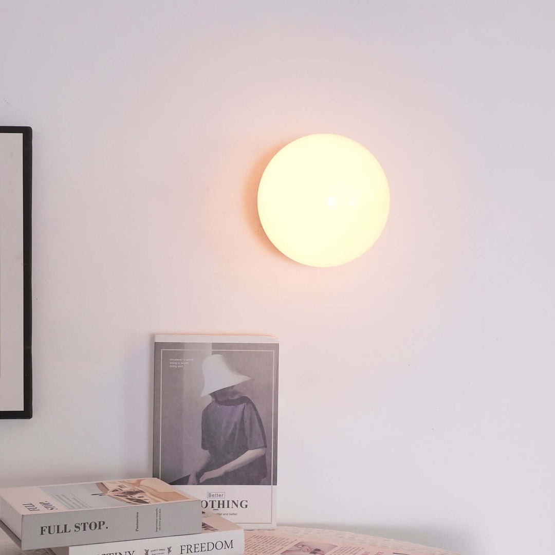 Moderne Rosa Glas Wandleuchte