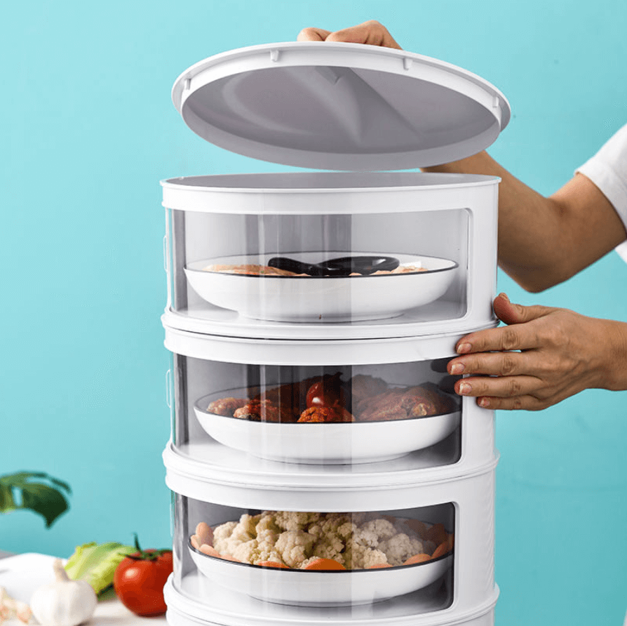 Stapelfähige Lebensmittelaufbewahrungsbox mit Deckel