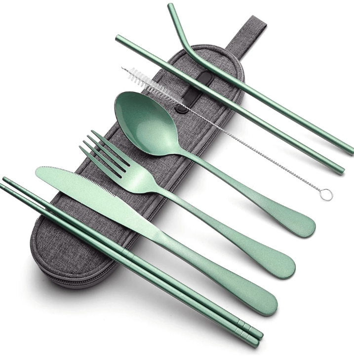 Ensemble de couverts compacts en acier inoxydable - Durable et élégant