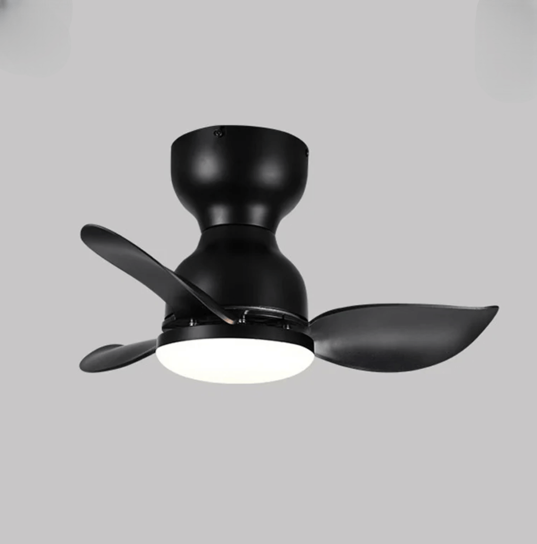 Moderner 46cm Deckenventilator mit LED-Licht
