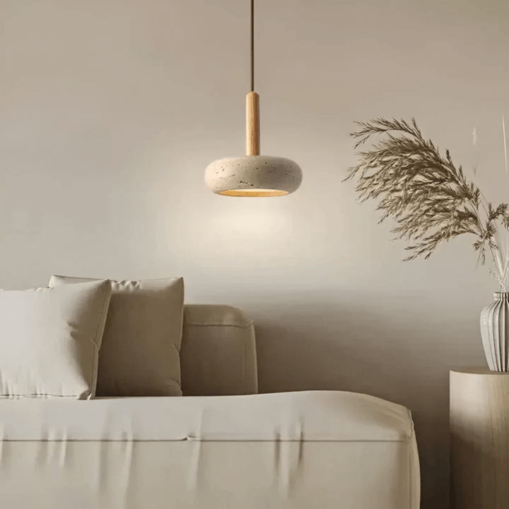 LED Deckenleuchte Retro Design Holzoptik