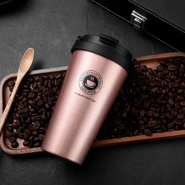 Isolierter Edelstahl-Reisebecher 500ml - Thermobecher