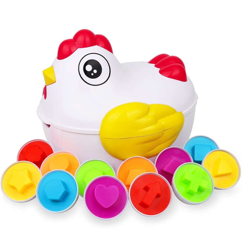 Kinder-Eierpuzzle: Formen- & Farbenspiel