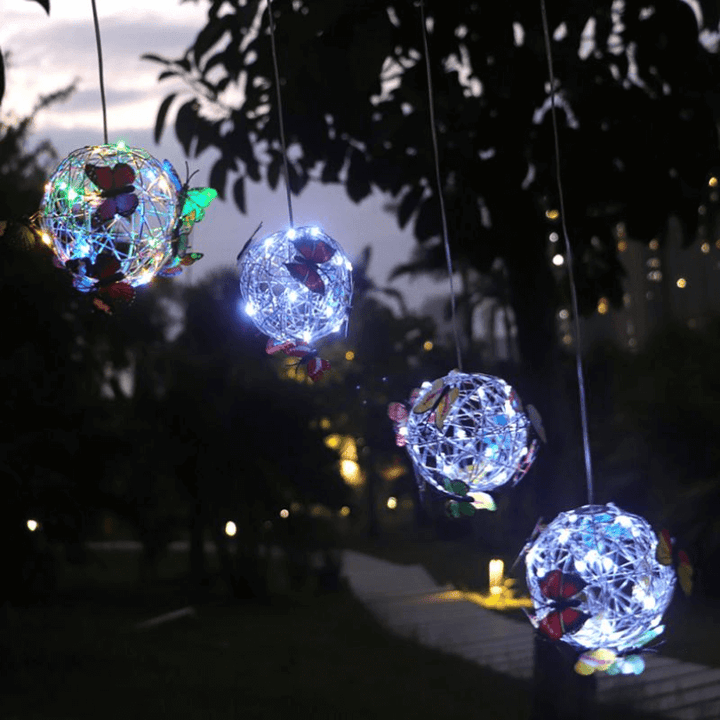 Solar Gartenleuchte Schmetterling LED