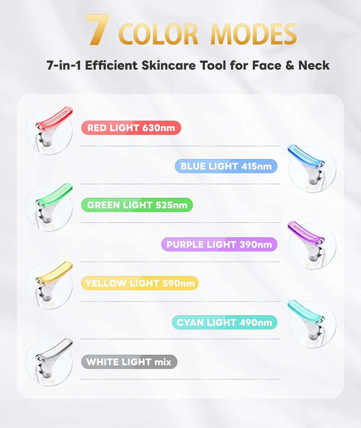 Masque LED 7 couleurs - anti-âge et soin de la peau