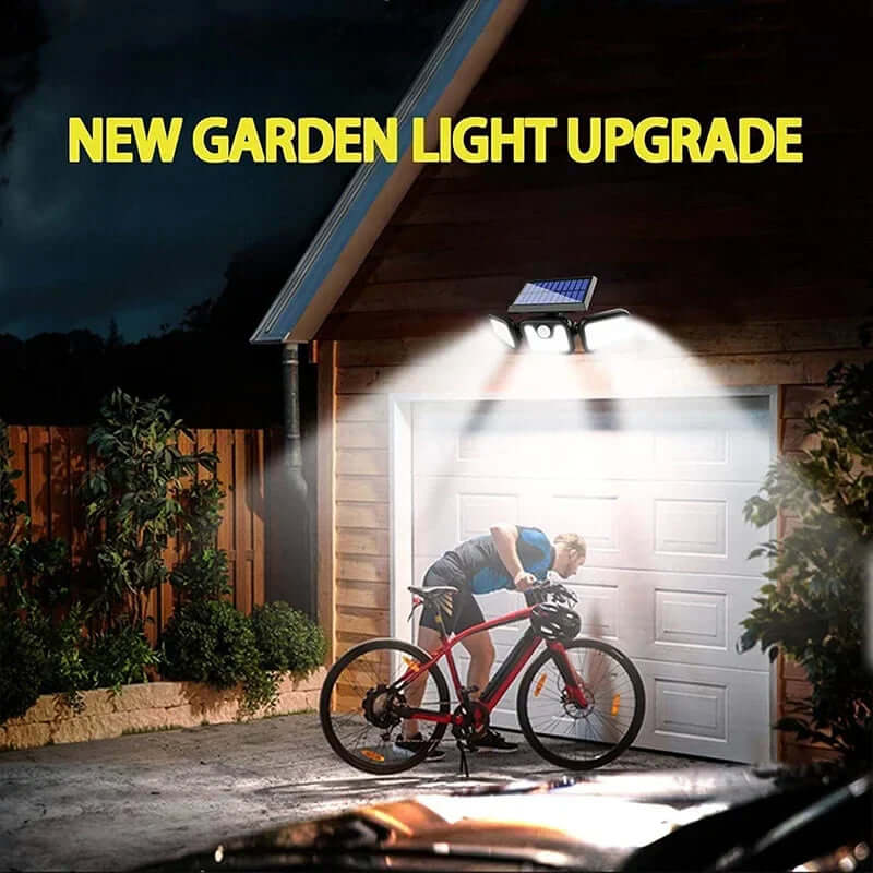 Solar-Wandleuchte Außen 74 LEDs