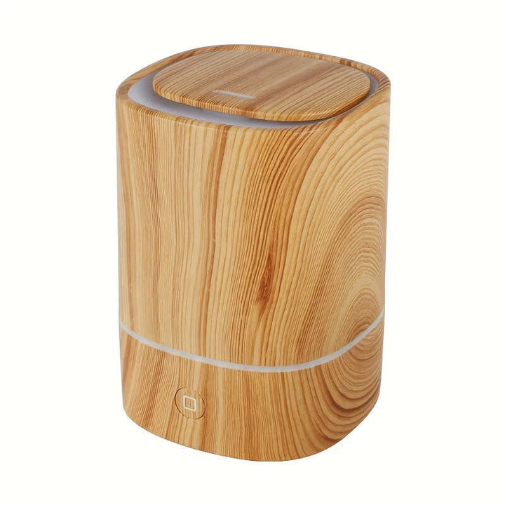 Humidificateur aspect bois - diffuseur d'arômes à ultrasons, LED