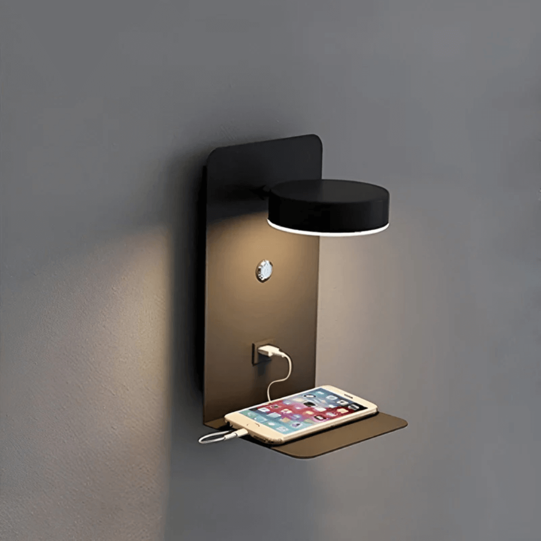 LED Wandlampe mit USB Ladeanschluss