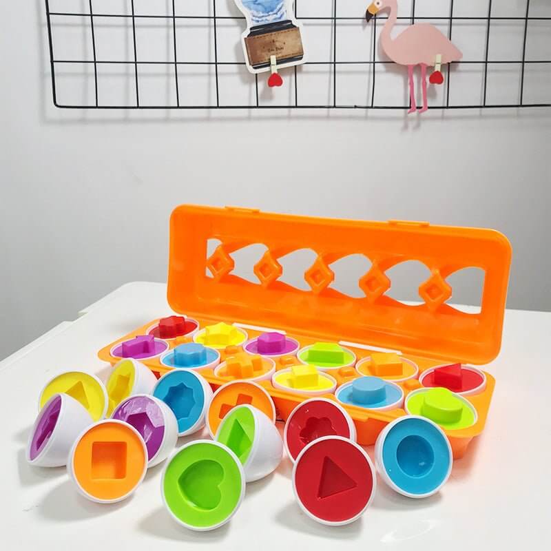 Lernspiel-Eier Set - Farben & Formen für Kleinkinder