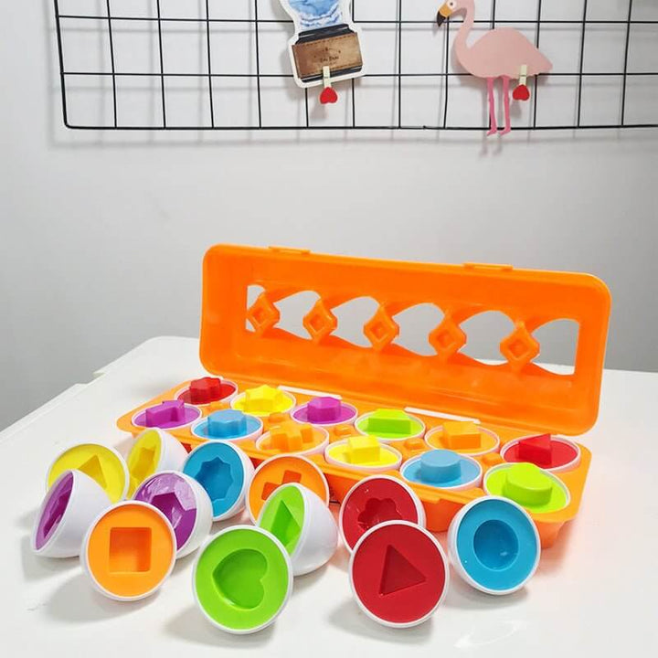 Lernspiel-Eier Set - Farben & Formen für Kleinkinder