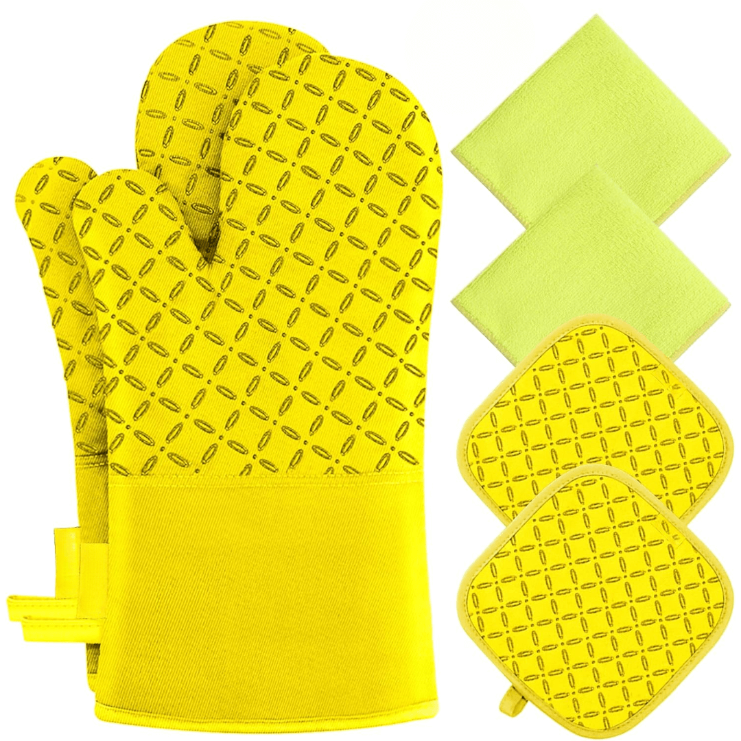 6-teiliges Hitzebeständiges Ofenhandschuh-Set