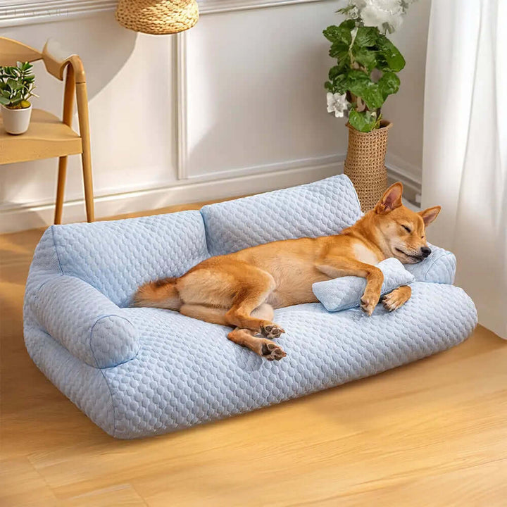 Panier lavable en peluche pour animaux de compagnie - Orthopédique et confortable