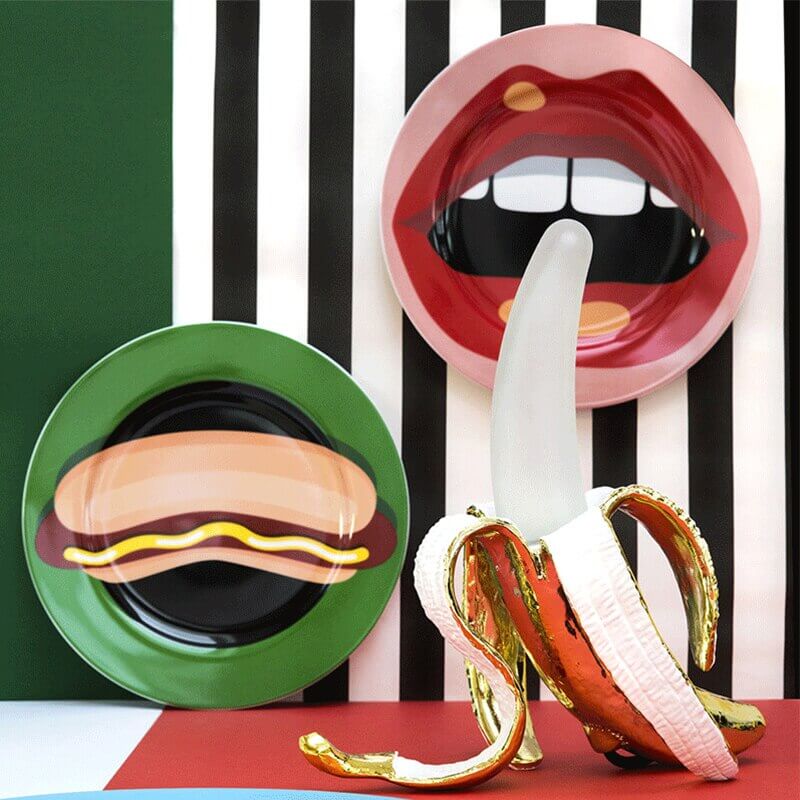 Art Deco Tischlampe Bananen Design