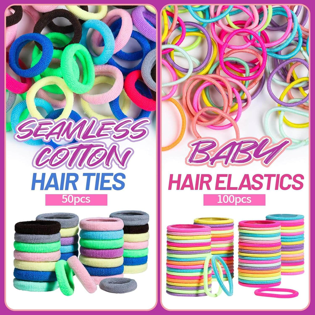 Buntes Elastisches Haargummis Set für Mädchen