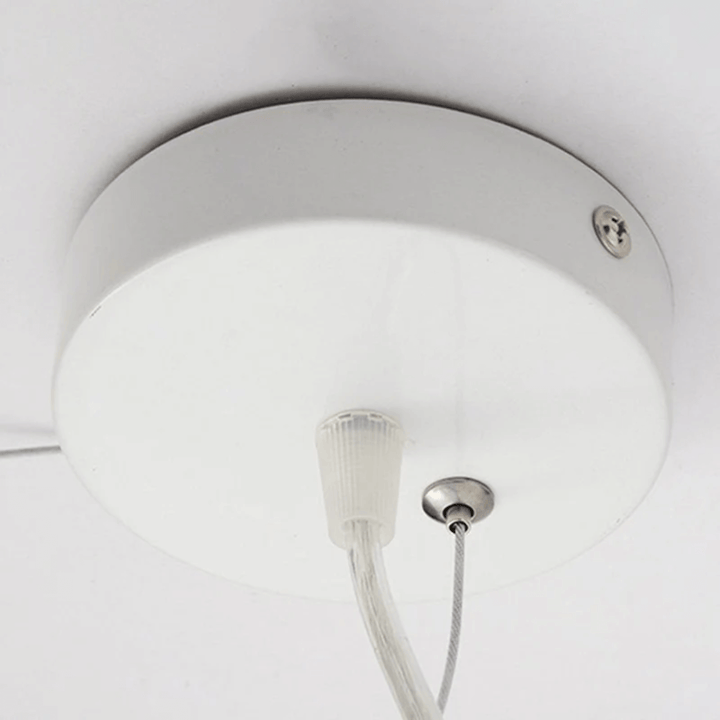 Wolken LED Hängelampe Baumwolle - PVC Weiß