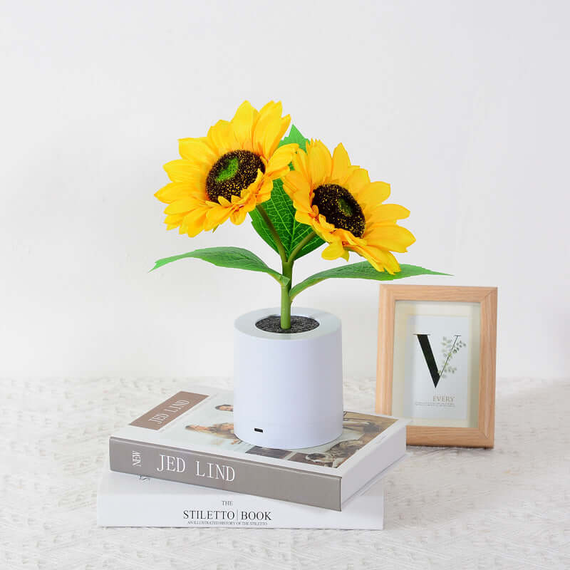 LED Sonnenblumenlampe Stimmungslicht Dekoleuchte