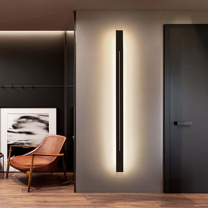 Moderne LED Wandleuchte Gold Schwarz Innen