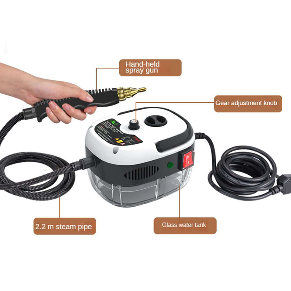 2500W Hochdruck-Dampfreiniger für Küche & Bad