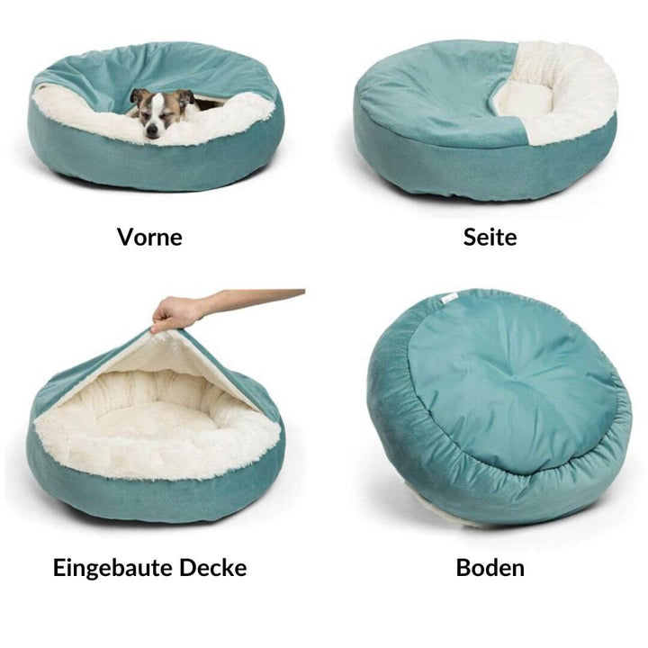 Grotte douillette pour chien, lit câlin, grotte pour lit pour chien