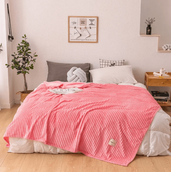 Couverture en flanelle douce : douillette et chaleureuse