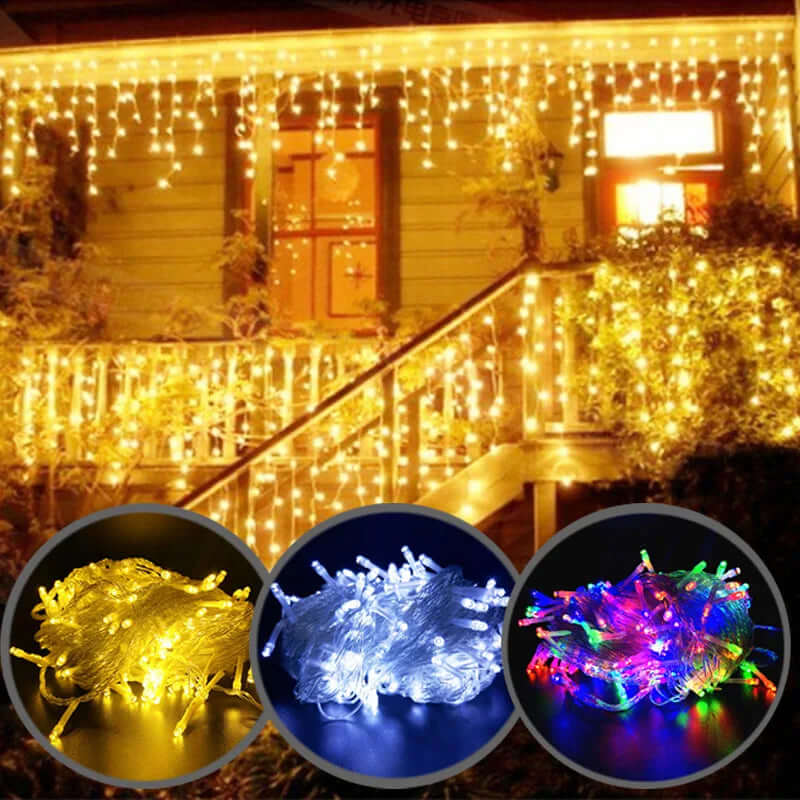 LED Eiszapfen Lichterkette 4,8m