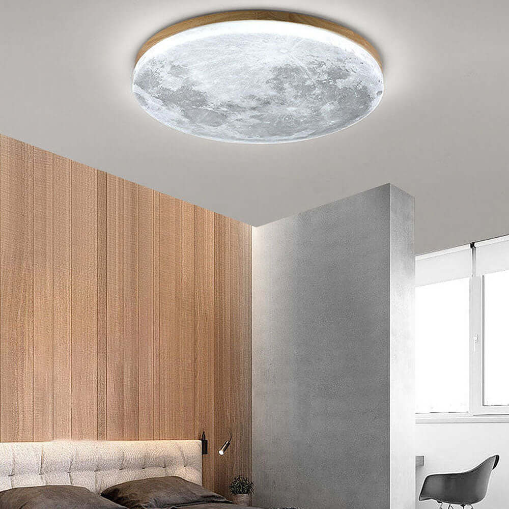Plafonnier LED en forme de lune