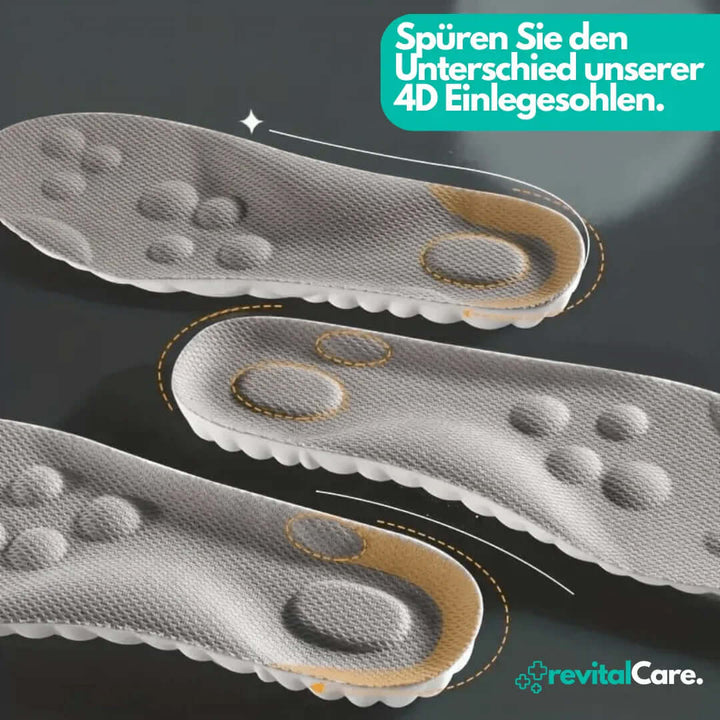 Komfort-Einlegesohlen 4D - Ergonomische Fußbetten