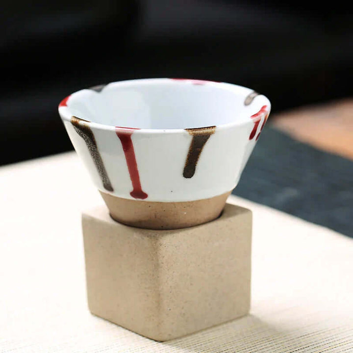 Handgefertigte Keramik Teetasse - Japanischer Stil