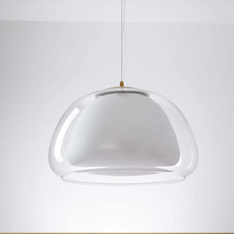 Moderne Milchglas Hängeleuchte Jelly