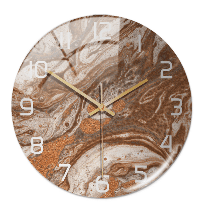 Horloge murale élégante aspect marbre 30 cm