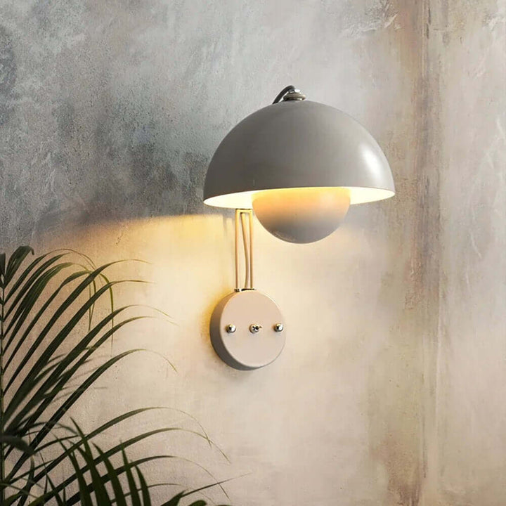 Moderne LED-Wandleuchte Blume
