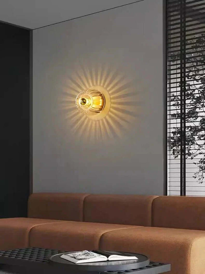 Applique murale Bauhaus scandinave en verre moderne