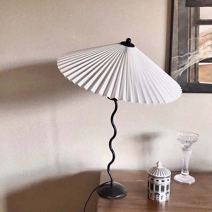 Designer Tischlampe Metall Modern Wellenförmig