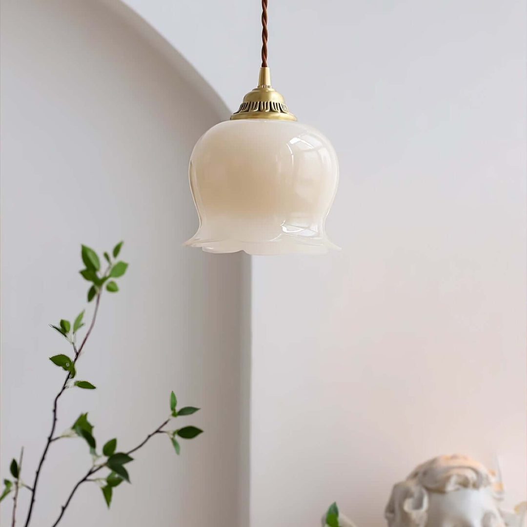 Blüten-Pendelleuchte - 14cm Durchmesser