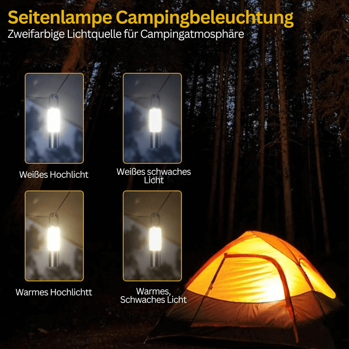 LED Taschenlampe, 1000 Lumen, 4 Modi, USB-C