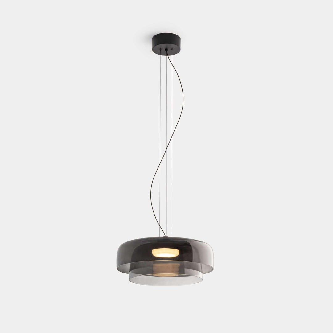 Elegante Glas-Pendelleuchte mit LED