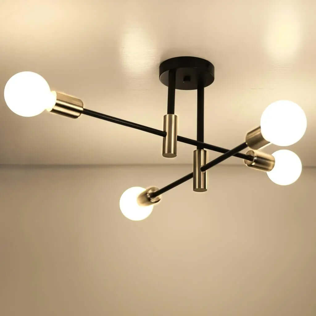 Lustre moderne en boule de verre