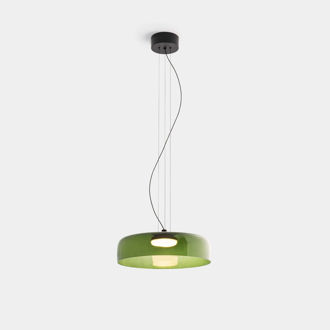 Elegante Glas-Pendelleuchte mit LED