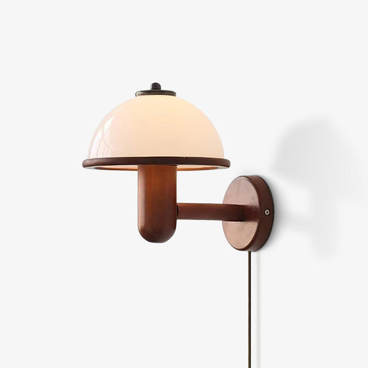 Pilz Design Wandleuchte Holz Modern