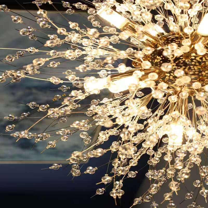 Suspension LED moderne en cristal