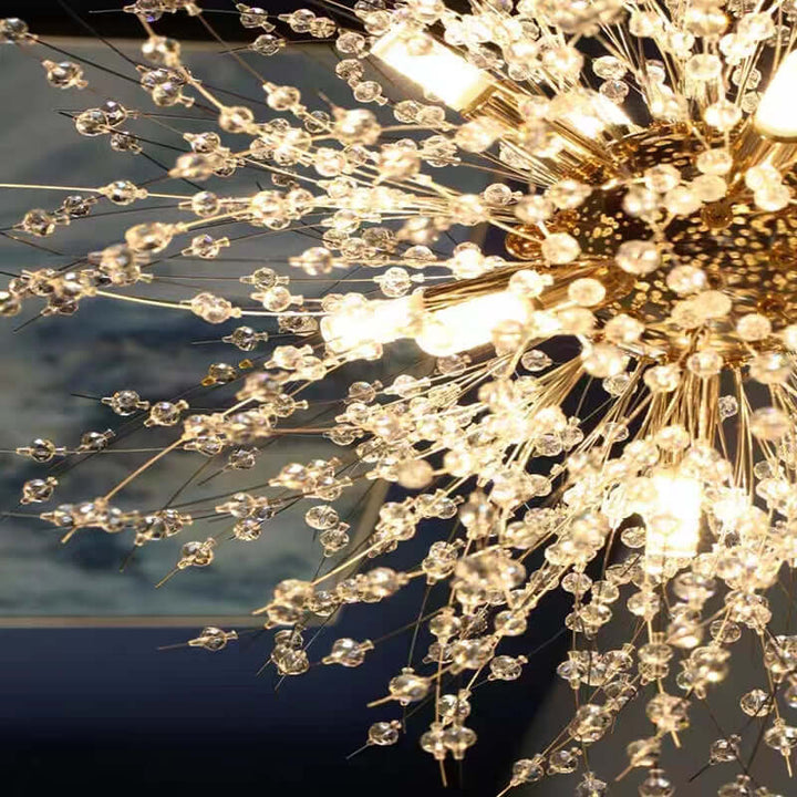 Suspension LED moderne en cristal
