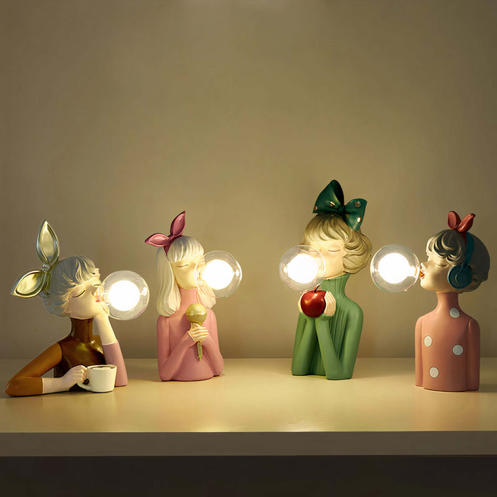 Dekorative LED Tischlampe Kunstharz