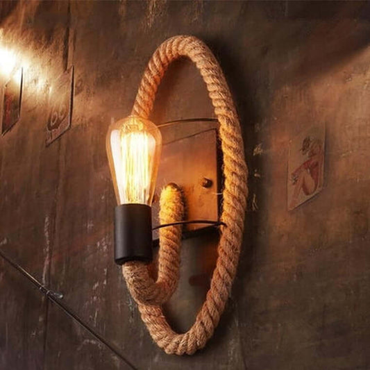 Vintage Seil-Wandleuchte Industrial Design