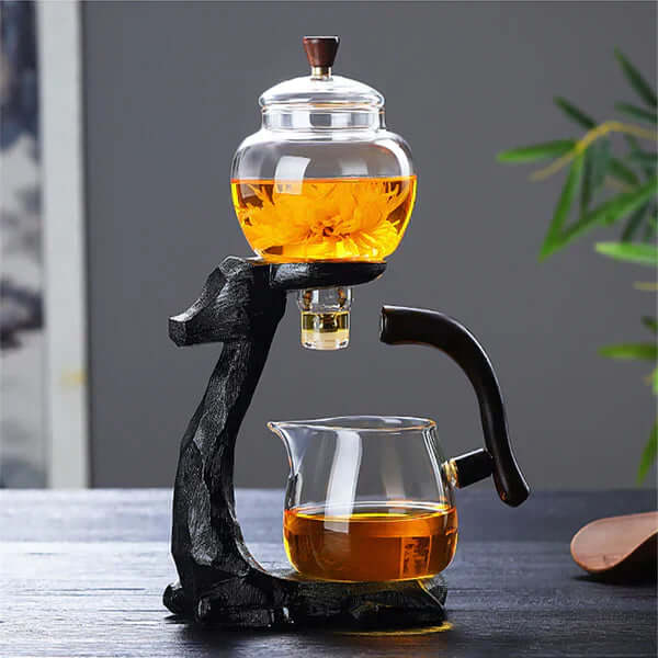 Service à thé à motif animalier - Infusion de thé élégante