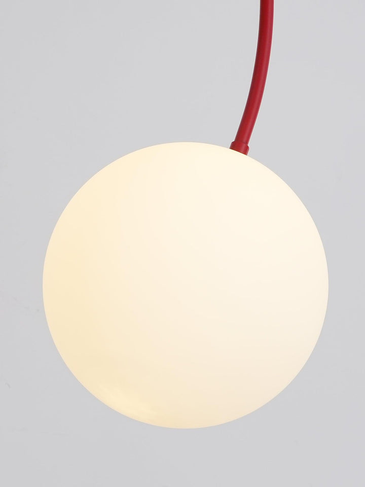 Suspension élégante en verre et métal